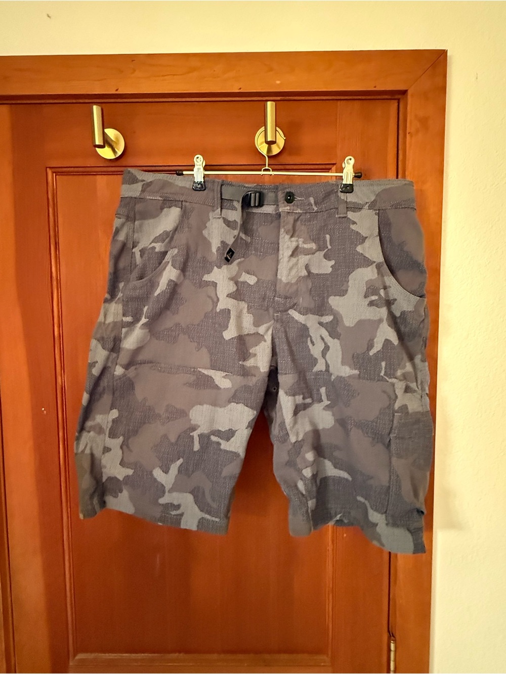 prAna Stretch Zion Short in Gravel Camo - 36x12